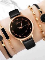 Дамски часовник Geneva + 4 броя гривни