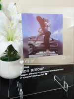 Плакет Instagram с пожелание и снимка