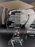 ПРОМО Плакет "ЛИК" за завършване от акрилно стъкло със Spotify код към песен