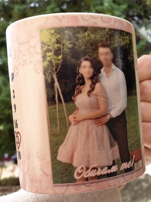 ЧАША С КАЛЕНДАР И СНИМКА