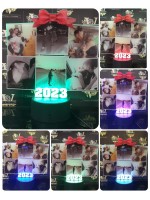 Коледен подарък с Led поставка/лампа