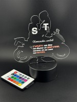 Плакет Мотор за двойка с имена и послание