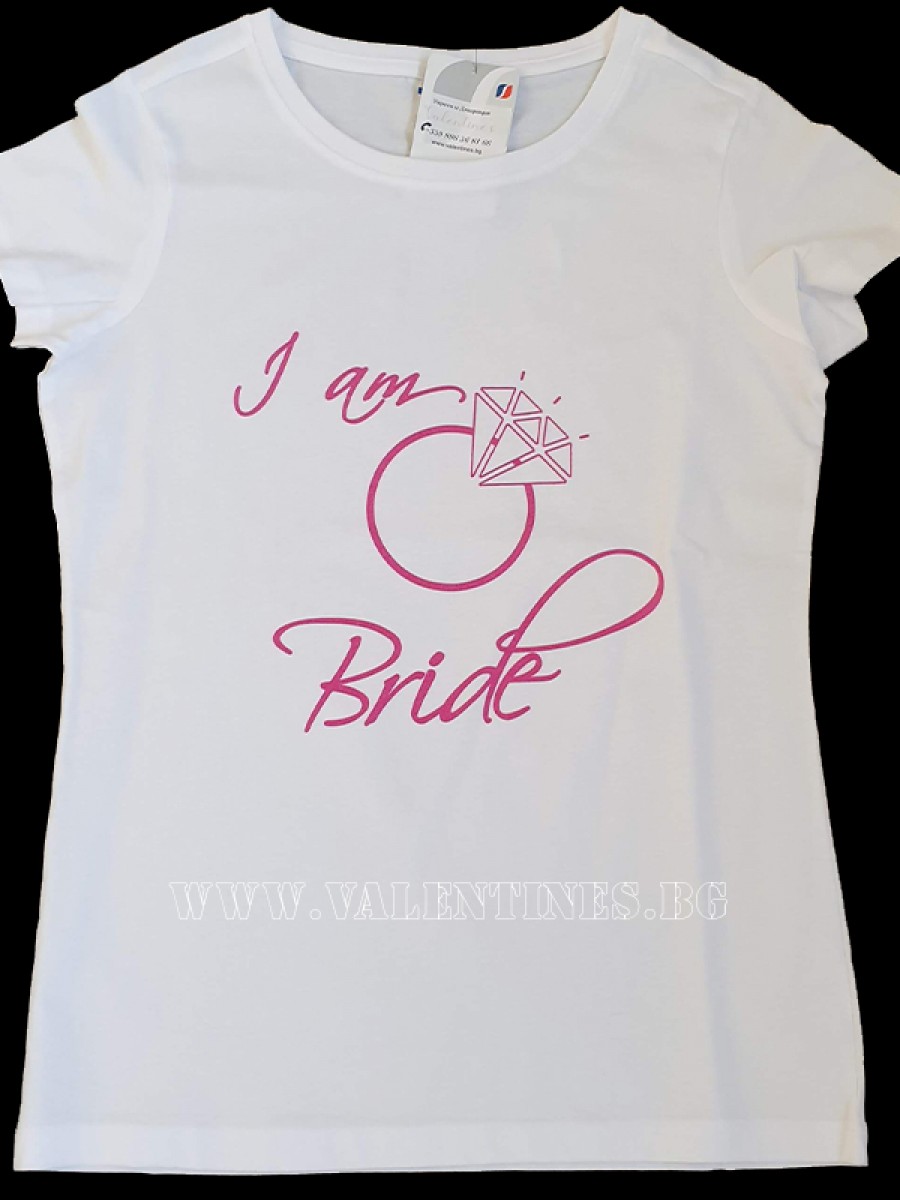 Парти дамска тениска I am Bride