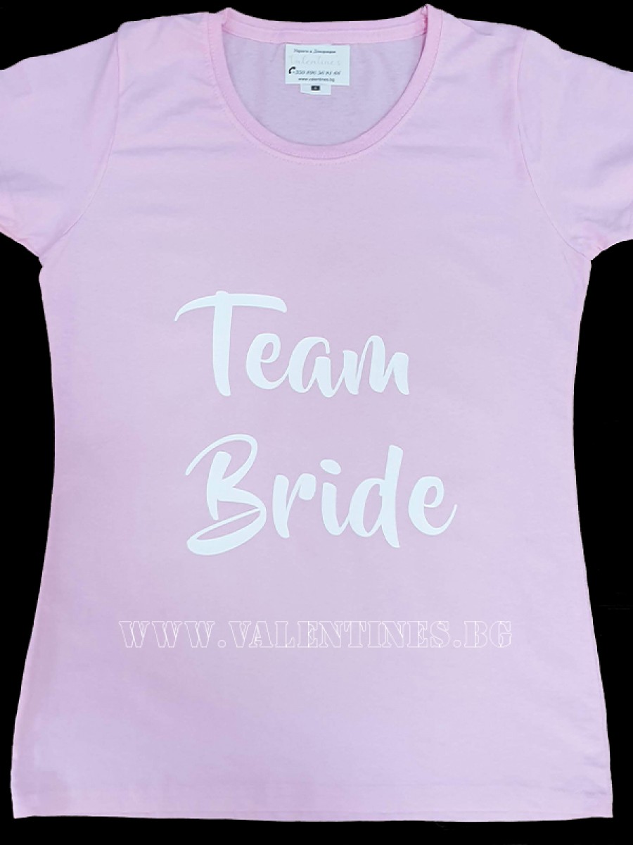 Парти дамска тениска Team Bride