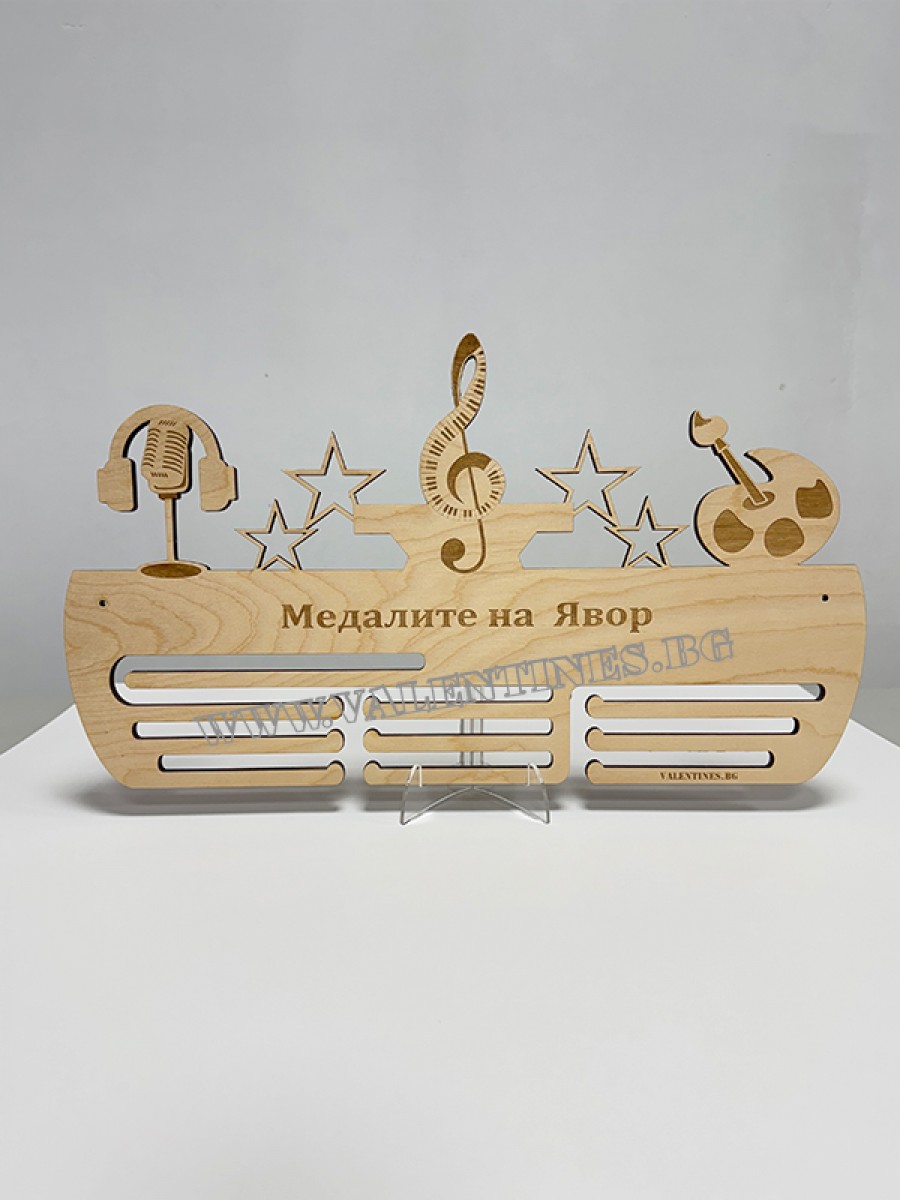 Поставка за медали Комбинирана - МУЗИКА, ПИАНО, РИСУВАНЕ