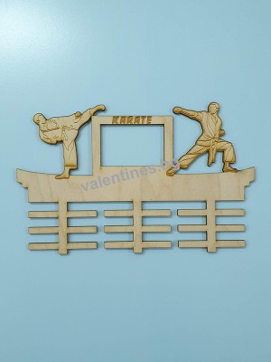 Поставка за медали КАРАТЕ с рамка за снимка