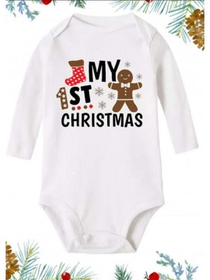 Бебешко боди БИСКВИТКА "MY 1-ST CHRISTMAS" Бебешко боди БИСКВИТКА "MY 1-ST CHRISTMAS"