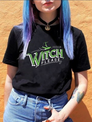 Дамска тениска за Хелоуин "Witch, please" Дамска тениска за Хелоуин "Witch, please"